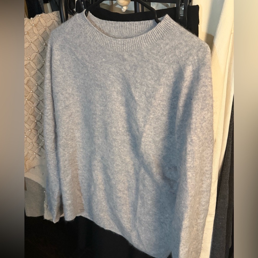 Cashmere Turtleneck Gray Sweater